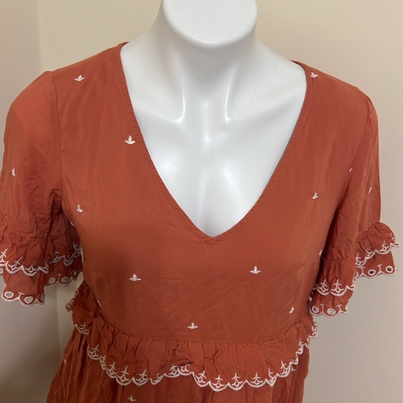 NEW Anthropologie Samia Ruffled Tunic Dress size 6 - Picture 5 of 14